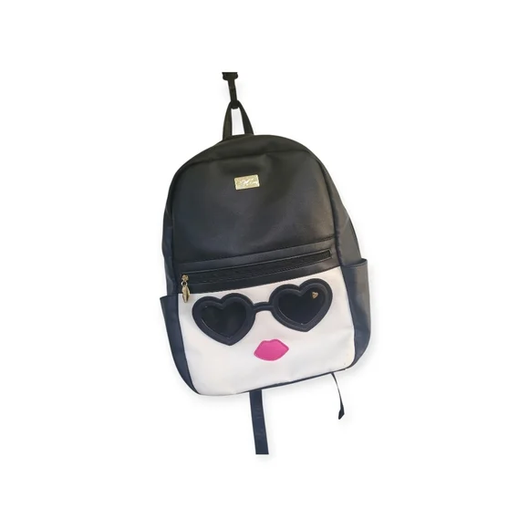 Betsey Johnson LBREGAN Heart Sunglass Large Backpack - Picture 10 of 10